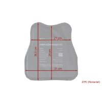 BPV NIJ Level 3A Ballistische Einlagen f&uuml;r Plattentr&auml;ger ATPC