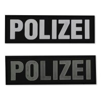 MRBS Rubber Abzeichen -  POLIZEI Patch - 13 x 4,2 cm