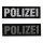 MRBS Rubber Abzeichen -  POLIZEI Patch - 13 x 4,2 cm