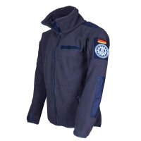 Bundle THW Fleecejacke blau mit Rubber Patch und...