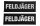 HCIM Patch Klettabzeichen FELDJ&Auml;GER - 15 x 5cm schwarz