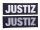 HCIM Patch Klettabzeichen JUSTIZ - 15 x 5 cm navy