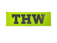 HCIM Patch Klettabzeichen THW - 30 x 10 cm neon gelb /...