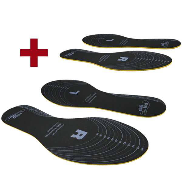 Chili Feet W&auml;rmesohle 3mm / 5mm f&uuml;r Einsatzstiefel Duo-Pack