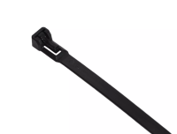 EKBM Wieder&ouml;ffnungskabelbinder 7,5mm x 20 cm Schwarz...