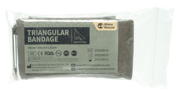 Rhino Rescue Quick Triangular Bandage Dreiecktuch Oliv