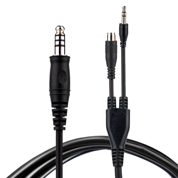 Earmor S27 Y-Kabel f&uuml;r M31 Plus U174 - 2,5mm - 3,5mm