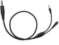 Earmor S27 Y-Kabel f&uuml;r M31 Plus U174 - 2,5mm - 3,5mm