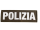 HCIM Patch Klettabzeichen POLIZIA - 30 x 10 cm oliv