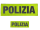 HCIM Patch Klettabzeichen POLIZIA - 15 x 5 cm neon gelb / reflektierend