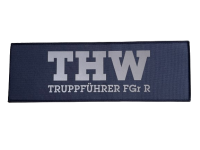 HCIM Patch Klettabzeichen THW Truppf&uuml;hrer - 30 x 10 cm navy blue / reflektierend