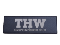 HCIM Patch Klettabzeichen THW Gruppenf&uuml;hrer - 30 x 10 cm navy blue / reflektierend