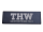 HCIM Patch Klettabzeichen THW Gruppenf&uuml;hrer - 30 x 10 cm navy blue / reflektierend