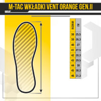 M-Tac Einlegesohlen Vent Orange Gen.II